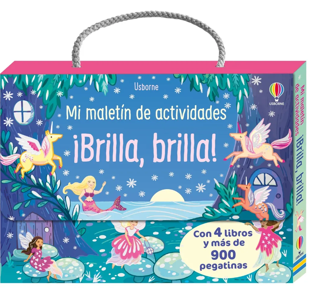 Usborne Mi maletín de actividades Brilla Brilla*Niños Kits Manualidades Navidad|Kit De Manualidades