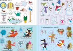 Usborne Mi pequeño libro de pegatinas brillantes · Bajo un manto de nieve*Niños Libros De Navidad Para Niños|Kits Manualidades Navidad