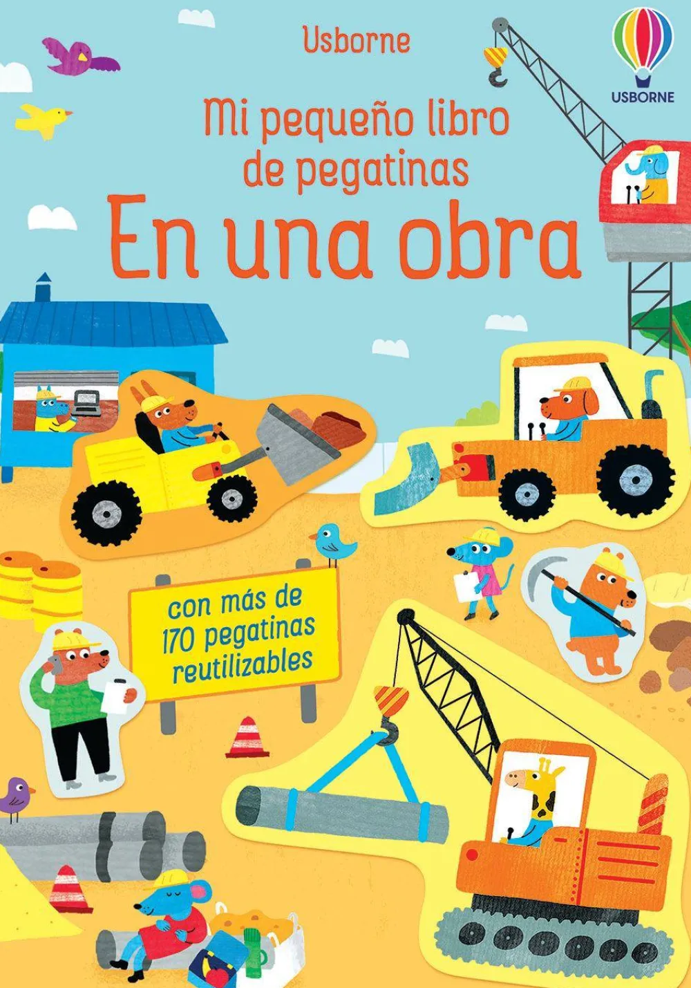 Usborne Mi pequeño libro de pegatinas · En una obra* Libros De Pegatinas