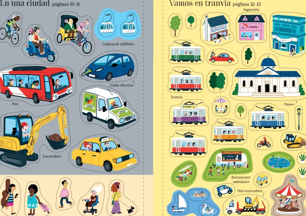 Usborne Mi pequeño libro de pegatinas · Transportes* Libros De Pegatinas