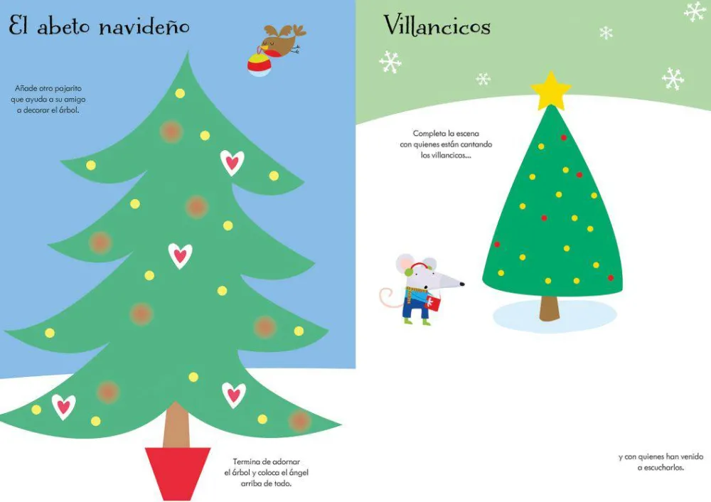 Usborne Mi pequeño libro de pegatinas · Navidad*Niños Libros De Navidad Para Niños|Kits Manualidades Navidad