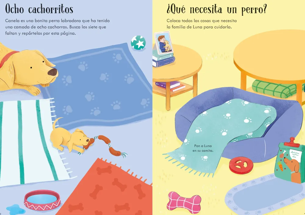 Usborne Mi pequeño libro de pegatinas · Perros y Cachorritos* Libros De Pegatinas