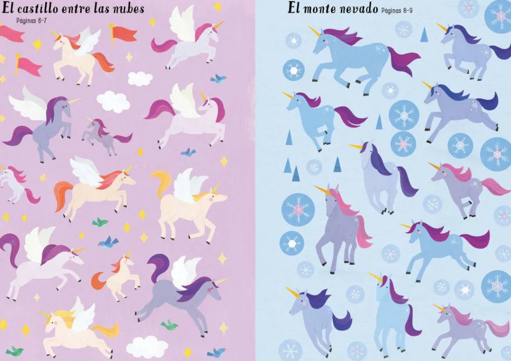 Usborne Mi pequeño libro de pegatinas · Unicornios* Libros De Pegatinas
