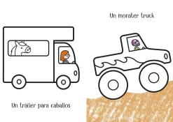 Usborne Mi pequeño libro para colorear · Camiones*Niños Libros Para Colorear|Libros Para Colorear