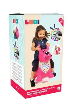 Ludi Mi perro saltarín rosa ·*Niños Muñecos Saltarines