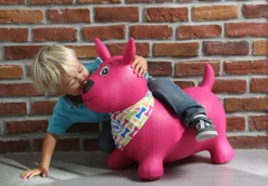 Ludi Mi perro saltarín rosa ·*Niños Muñecos Saltarines