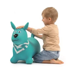 Ludi Mi perro saltarín turquesa ·*Niños Muñecos Saltarines
