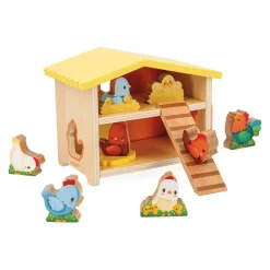 Janod Mi primer Gallinero ·*Niños Juguetes Waldorf|Juguetes Montessori