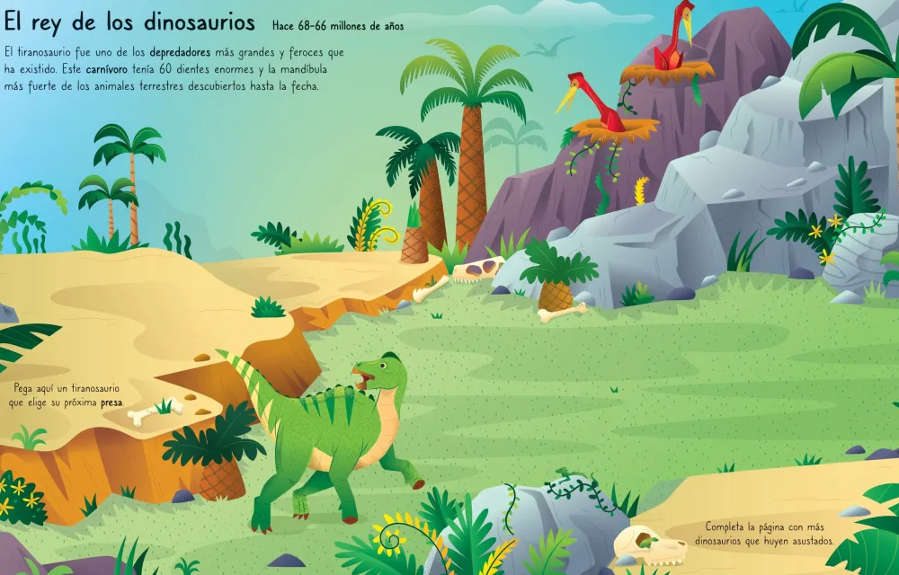 Usborne Mi primer libro de pegatinas · Tiranosaurios y otros dinosaurios gigantescos* Libros De Pegatinas
