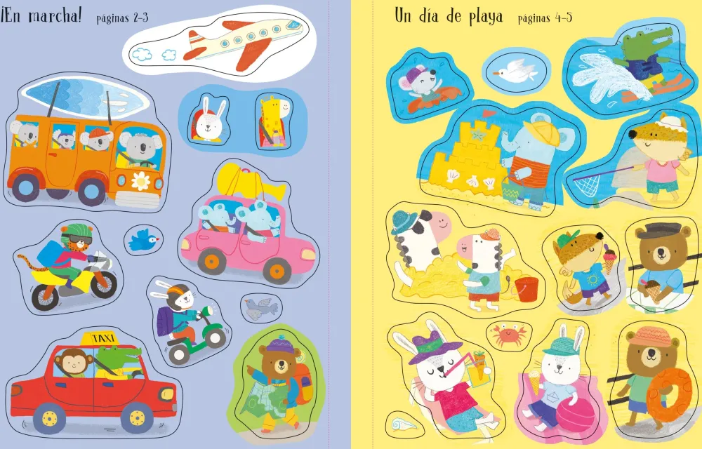 Usborne Mi primer libro de pegatinas · De vacaciones* Libros De Pegatinas