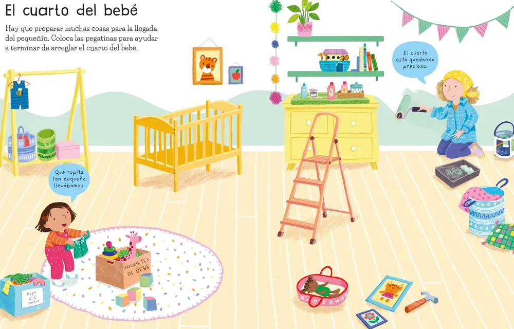 Usborne Mi primer libro de pegatinas · Vamos a tener un hermanito* Libros De Pegatinas
