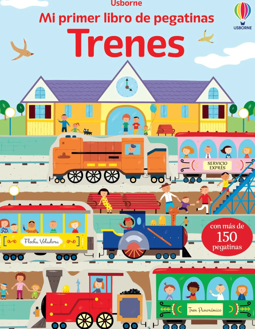 Usborne Mi primer libro de pegatinas · Trenes* Libros De Pegatinas