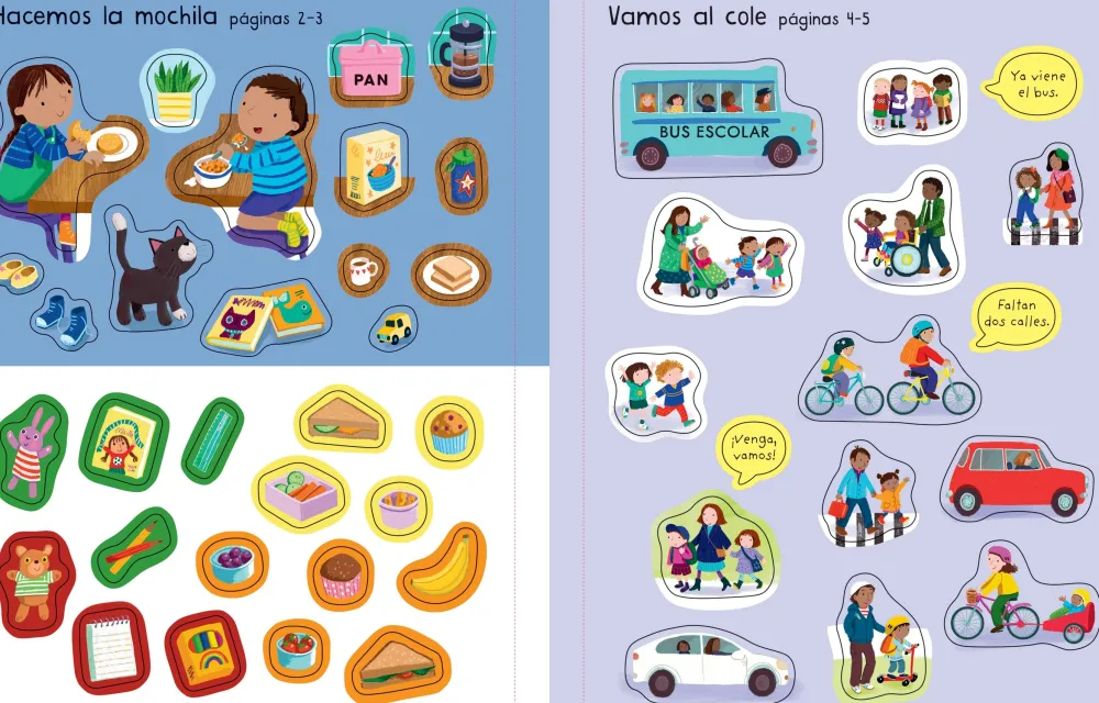 Usborne Mi primer libro de pegatinas · Ya voy al cole* Libros De Pegatinas|Cuentos Para La Vuelta Al Cole