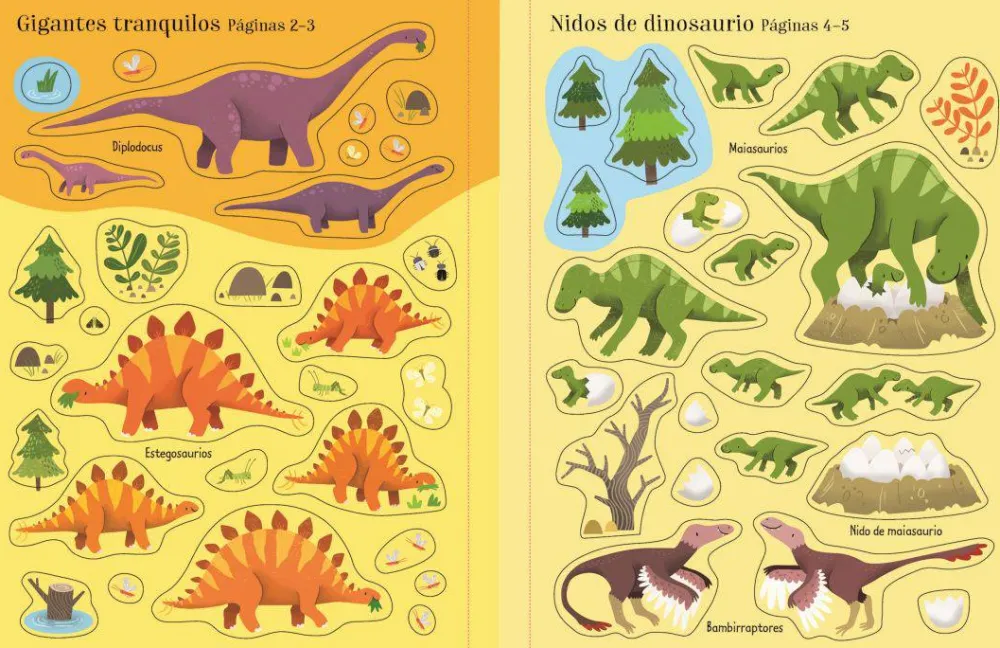 Usborne Mi primer libro de pegatinas · Dinosaurios* Libros De Pegatinas