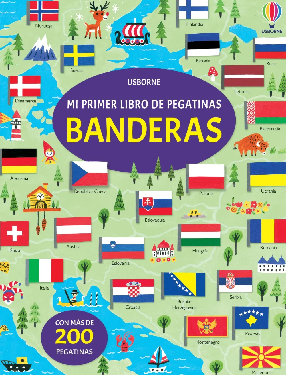 Usborne Mi primer libro de pegatinas · Banderas* Libros De Pegatinas