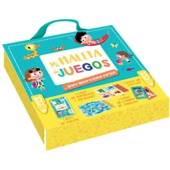 Auzou Mi primera maleta de juegos para llevar a todas partes*Niños Libros Busca Y Encuentra|Libros Pasatiempos Para Niños Y Niñas