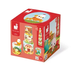 Janod Mi primera Pirámide Gallina ·*Niños Juguetes Waldorf|Juguetes Montessori
