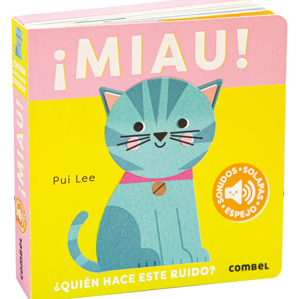 Combel ¡Miau! ¿Quién hace este ruido?*Niños Libros Musicales Y Con Sonido|Libros Manipulativos
