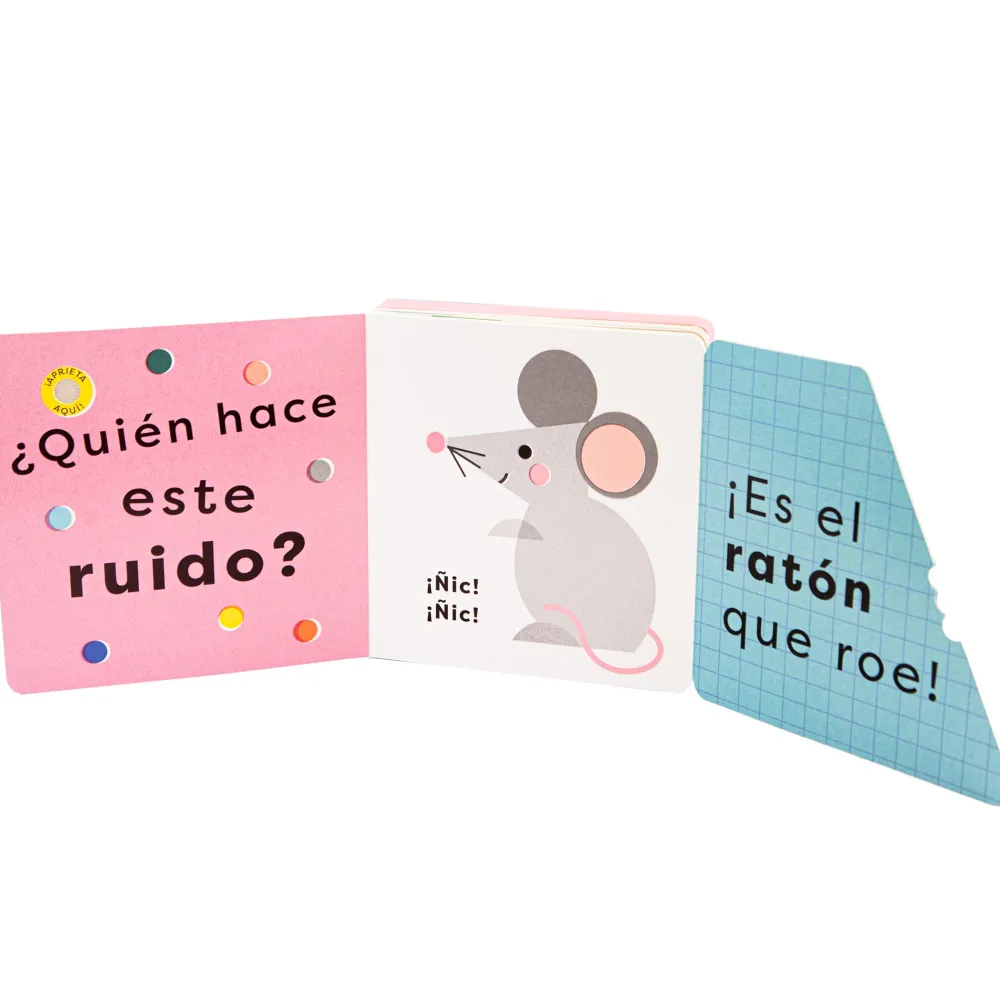 Combel ¡Miau! ¿Quién hace este ruido?*Niños Libros Musicales Y Con Sonido|Libros Manipulativos