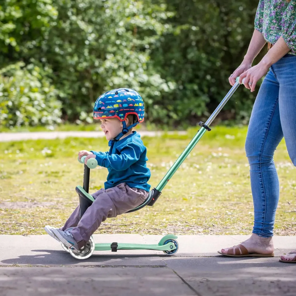 Micro 4 en 1 Deluxe LED Menta*Niños Patinetes De 3 Ruedas Infantiles|Patinetes Infantiles