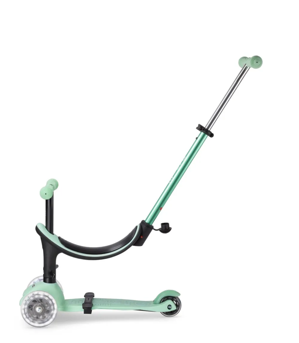 Micro 4 en 1 Deluxe LED Menta*Niños Patinetes De 3 Ruedas Infantiles|Patinetes Infantiles