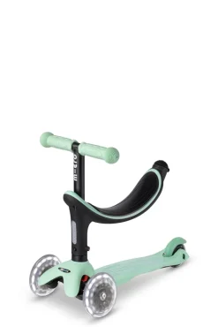 Micro 4 en 1 Deluxe LED Menta*Niños Patinetes De 3 Ruedas Infantiles|Patinetes Infantiles