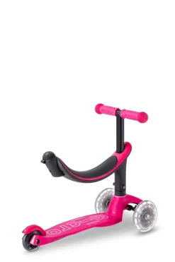 Micro 4 en 1 Deluxe LED Rosa*Niños Patinetes De 3 Ruedas Infantiles|Patinetes Infantiles