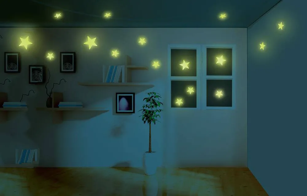 4M Mini Estrellas Brillantes en la Oscuridad ·*Niños Juguetes Stem