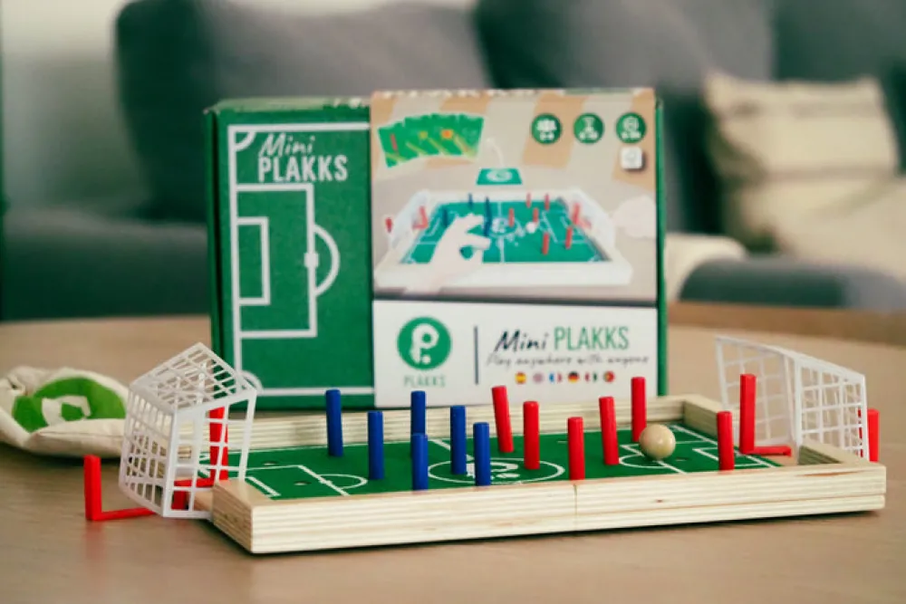 PLAKKS Mini · Juego de mesa de fútbol*Niños Juegos De Mesa Competitivos|Juegos De Habilidad