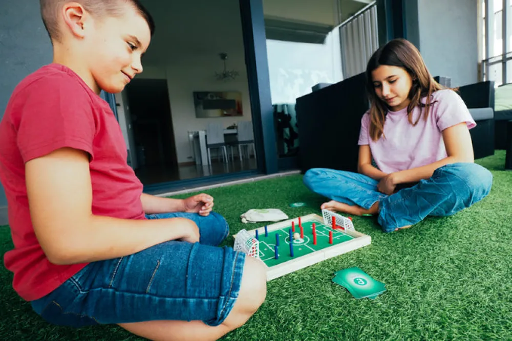 PLAKKS Mini · Juego de mesa de fútbol*Niños Juegos De Mesa Competitivos|Juegos De Habilidad