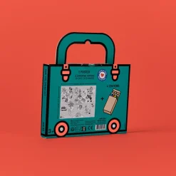 Omy Mini Pocket Atlas para colorear + 4 lápices ·*Niños Juegos De Viaje