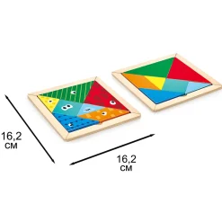 Hape Mini Tangram ·*Niños Juguetes Montessori|Juguetes Y Juegos Motricidad Fina