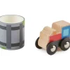 Hape Mini Tren con Via ·*Niños Coches De Madera De Juguete Para Bebés|Coches De Juguete Para Bebés