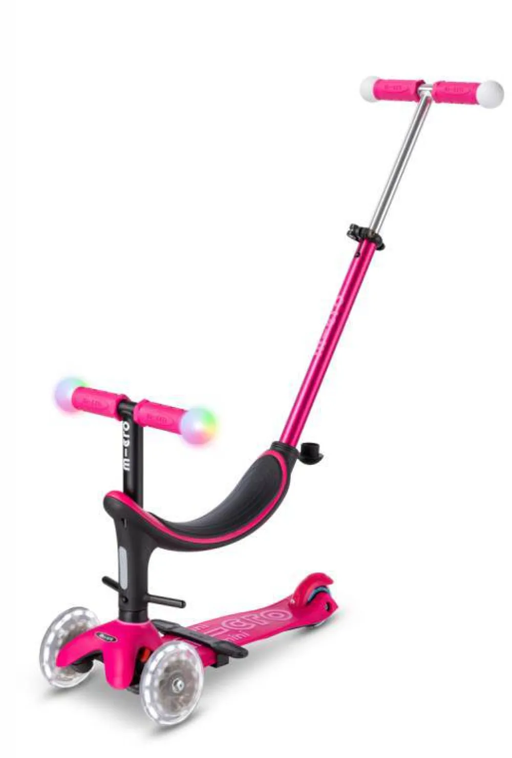 Micro Mini2Grow Deluxe Magic · Rosa*Niños Patinetes De 3 Ruedas Infantiles|Patinetes Infantiles