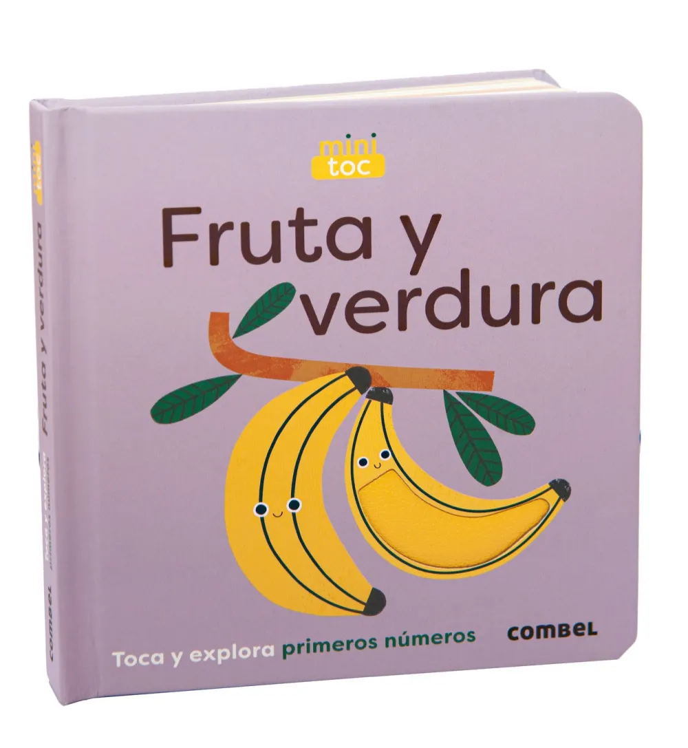 Combel MiniToc Frutas y Verduras*Niños Libros De Texturas Para Bebés|Libros Con Solapas