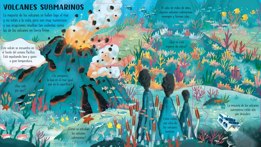 Usborne ¡Mira Debajo! Volcanes y Terremotos* Libros Con Solapas