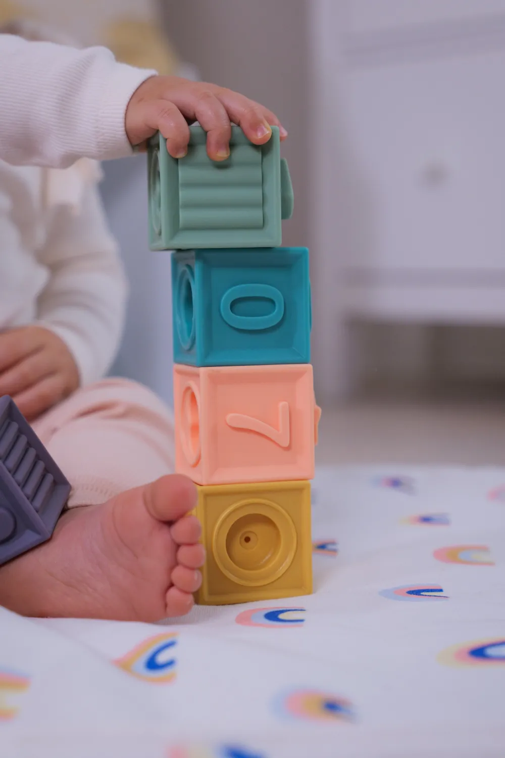 · Mis primeros cubos apilables de aprendizaje*Niños Juguetes Y Juegos Motricidad Fina