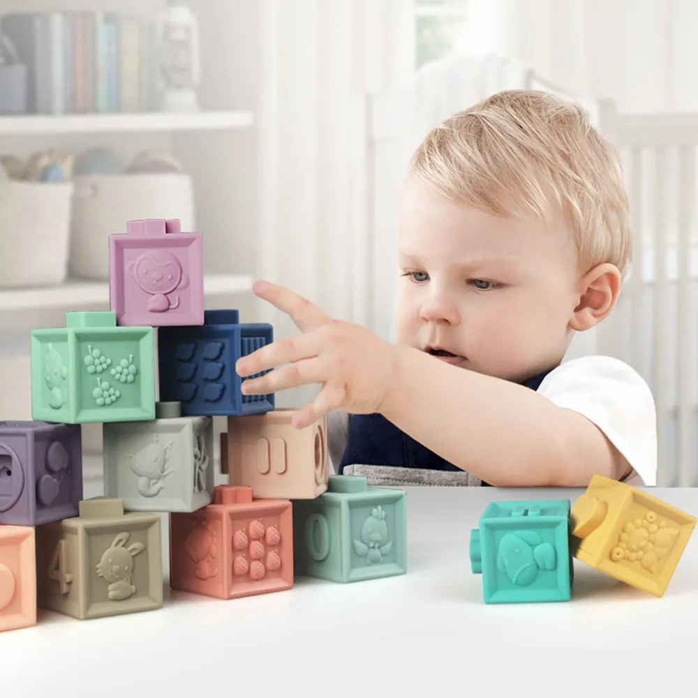 · Mis primeros cubos apilables de aprendizaje*Niños Juguetes Y Juegos Motricidad Fina