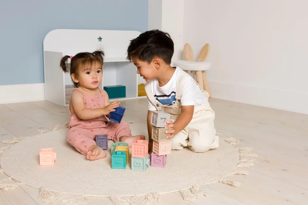 · Mis primeros cubos apilables de aprendizaje*Niños Juguetes Y Juegos Motricidad Fina