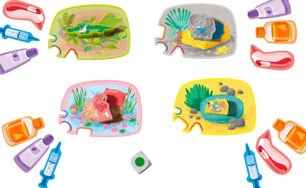 HABA Mis primeros juegos - Hospital Animal ·*Niños Juegos Haba|Juegos De Mesa Competitivos
