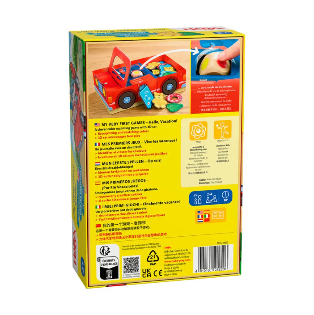 HABA Mis primeros juegos - ¡Por fin Vacaciones!*Niños Juegos Haba|Juegos De Mesa Competitivos