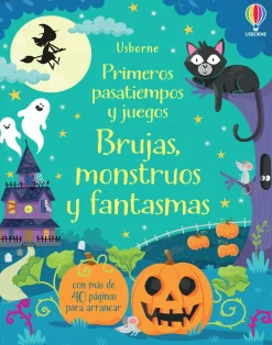 Usborne Mis primeros pasatiempos brujas, monstruos y fantasmas*Niños Libros Pasatiempos Para Niños Y Niñas