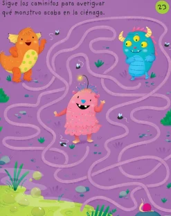 Usborne Mis primeros pasatiempos brujas, monstruos y fantasmas*Niños Libros Pasatiempos Para Niños Y Niñas