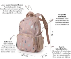 Tutete Mochila Infantil Funny Letters* Mochilas Preescolar|Mochilas Tutete
