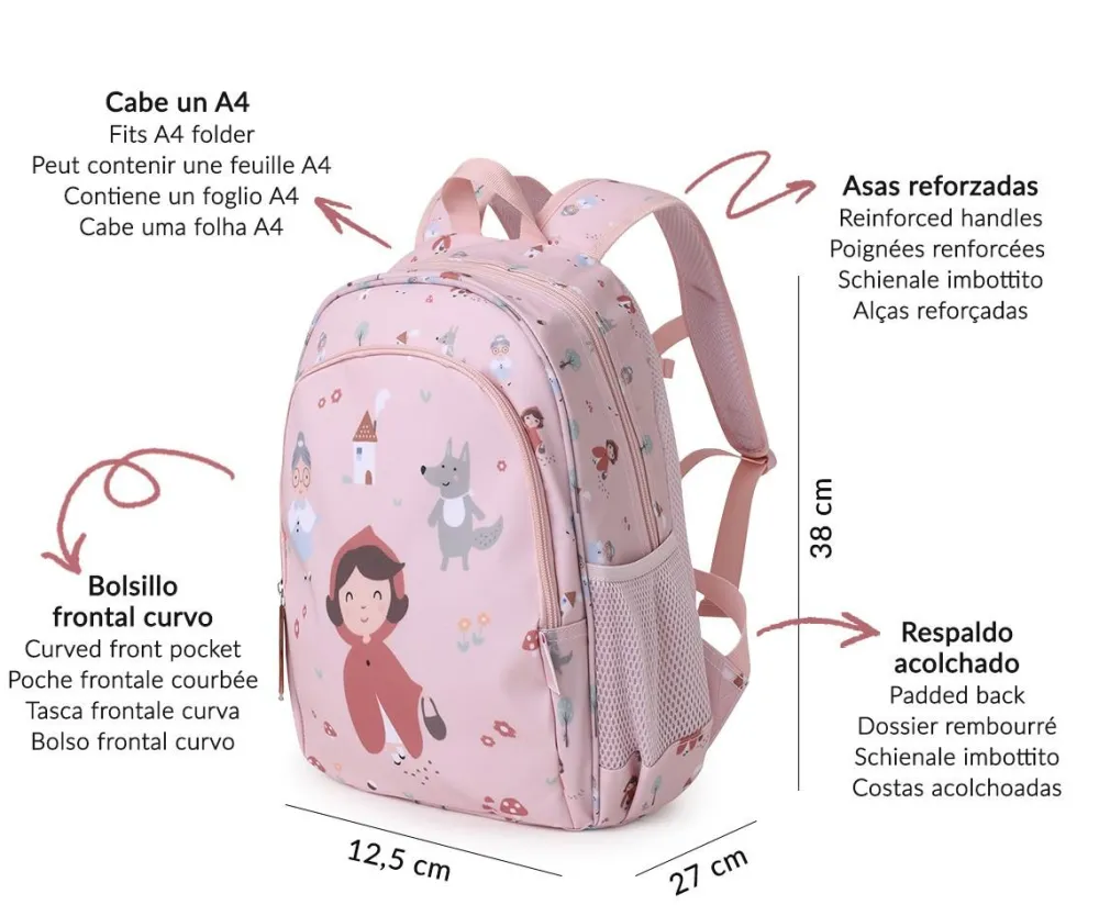 Tutete Mochila Mediana Little Red* Mochilas Tutete|Mochilas Escolares