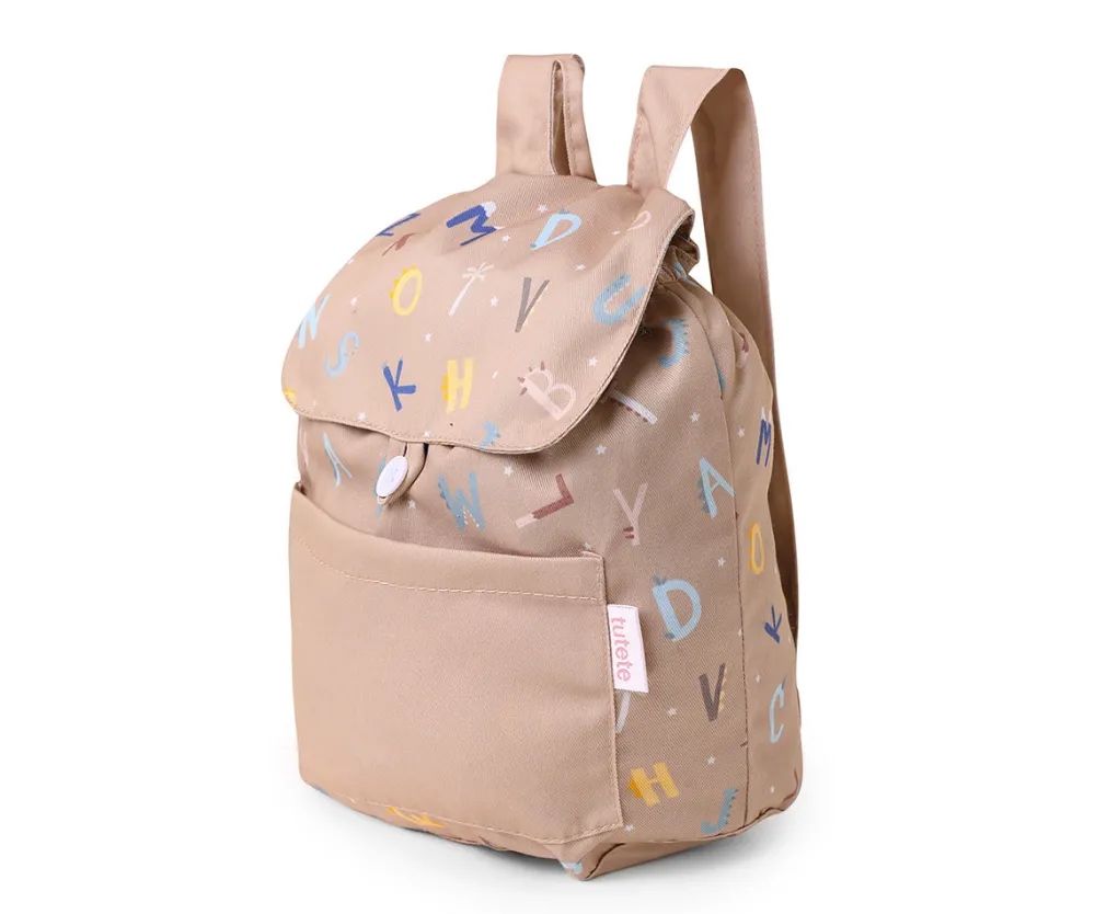 Tutete Mochila pequeña tela Funny Letters* Mochilas Preescolar|Mochilas Tutete