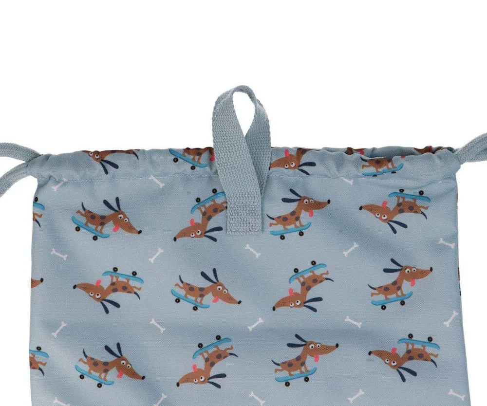 Tutete Mochila Saco Impermeable Skater Dogs* Mochilas Saco Infantil|Mochilas Tutete