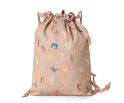 Tutete Mochila Saco Tela Funny Letters* Mochilas Saco Infantil|Mochilas Tutete