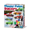 4M Moldea y Pinta Coches de Carreras ·*Niños Kit De Manualidades