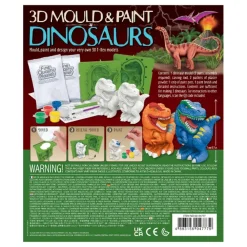 4M Moldea y Pinta Dinosaurios 3D ·*Niños Kit De Manualidades